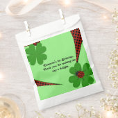 Sachets En Papier Jote Red Green Ladybug 1er Anniversaire Favoriser (Coupé)