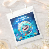 Sachets En Papier Jote Shark Boy Anniversaire Blue Party Favoriser l (Coupé)