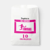 Sachets En Papier Joueuse de football fille, équipe fille d'annivers (Devant)