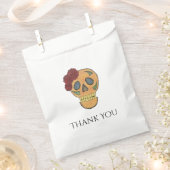 Sachets En Papier Jour gothique du crâne de sucre d'Halloween mort (Coupé)