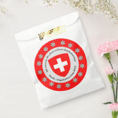Sachets En Papier Jour national suisse Drapeau Edelweiss (Scellé)