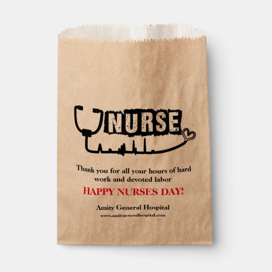 Sachets En Papier Journée des infirmières et infirmiers de reconnais (Devant)