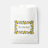 Sachets En Papier Jovely Lemons Rustique BABY SHOWER PERSONNALISÉ (Devant)