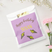 Sachets En Papier Joyeuse crème glacée jaune d'anniversaire sur viol (Scellé)