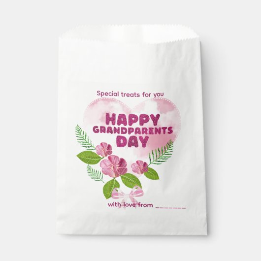 Sachets En Papier Joyeuse Fête des Grands-Parents (Devant)