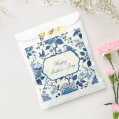 Sachets En Papier Joyeuse Fête des Mères Élégante Chinoiserie Bleue (Scellé)
