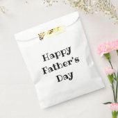 Sachets En Papier Joyeuse fête des pères Simple Noir Blanc (Scellé)