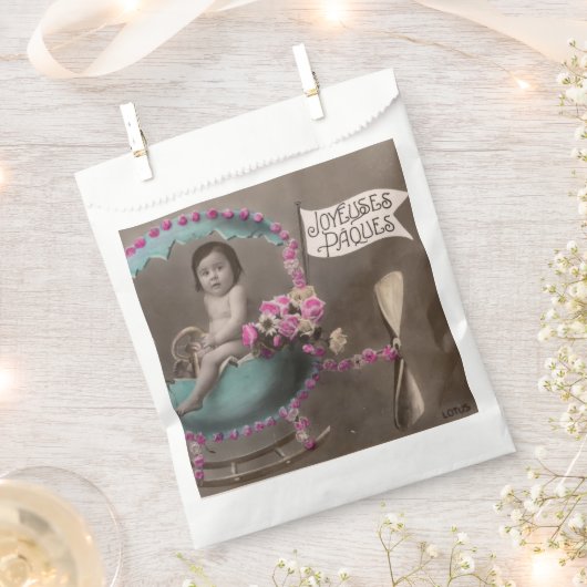 Sachets En Papier Joyeuse Paques (Coupé)