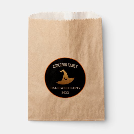 Sachets En Papier Joyeuse Sorcière personnalisée de la fête d'Hallow (Devant)