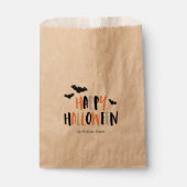 Sachets En Papier Joyeuses chauves-souris d'Halloween (Devant)