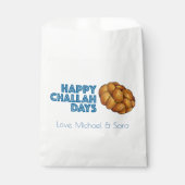 Sachets En Papier Joyeuses fêtes de Challah Hanoukka Chanukah (Devant)