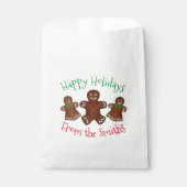 Sachets En Papier Joyeuses fêtes Gingerbread Homme Noël Cookies (Devant)