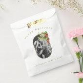 Sachets En Papier Joyeuses vacances Photo personnalisée Noël de fami (Scellé)