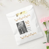 Sachets En Papier Joyeux 50e anniversaire ajouter nom du couple date (Scellé)