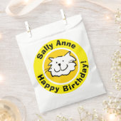 Sachets En Papier Joyeux anniversaire avec nom (Coupé)