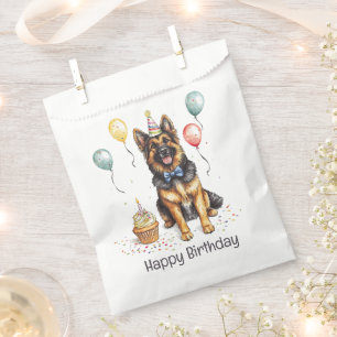 Sachets En Papier Joyeux Anniversaire Berger Allemand