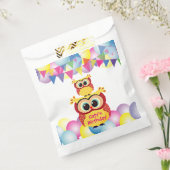 Sachets En Papier Joyeux anniversaire de chouette jaune enfant (Scellé)