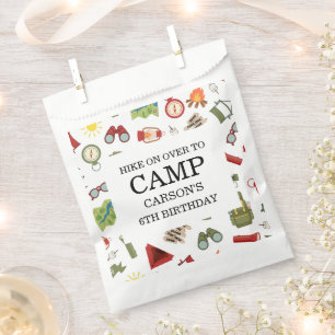 Sachets En Papier Joyeux Anniversaire Garçon Happy Camper 