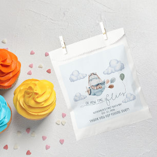 Sachets En Papier Joyeux Anniversaire : Hippopotame Mignon Pilotant