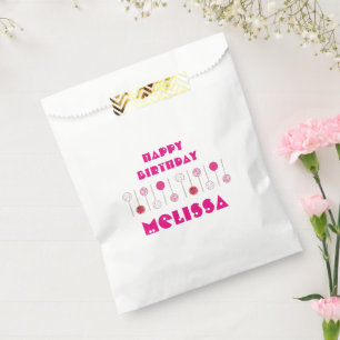 Sachets En Papier Joyeux Anniversaire Pink Frosted Cake Pops Party F