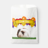 Sachets En Papier Joyeux Ballons d'Anniversaire Blanc Guinée Cochon (Devant)