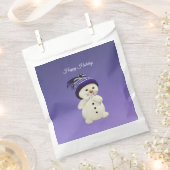 Sachets En Papier Joyeux bonhomme de neige, vacances (Coupé)