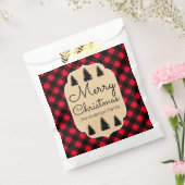 Sachets En Papier Joyeux Buffalo de Noël Check Plaid & Trees (Scellé)