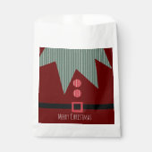 Sachets En Papier Joyeux costume elf de Noël (Devant)