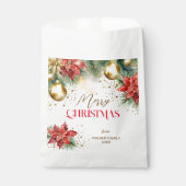 Sachets En Papier Joyeux dîner de Noël (Devant)