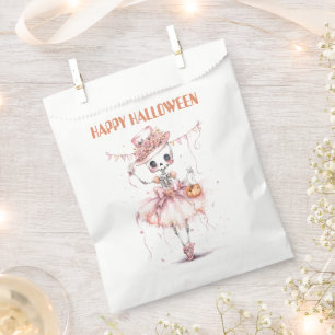 Sachets En Papier Joyeux Halloween Ballerina Skeleton Favoriser le