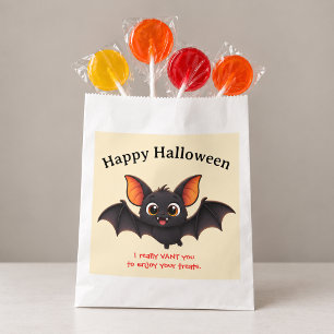 Sachets En Papier Joyeux Halloween Chauve-Souris Personnalisé