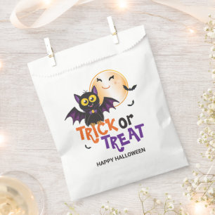 Sachets En Papier Joyeux Halloween Chauve-Souris Vampire Friandise o