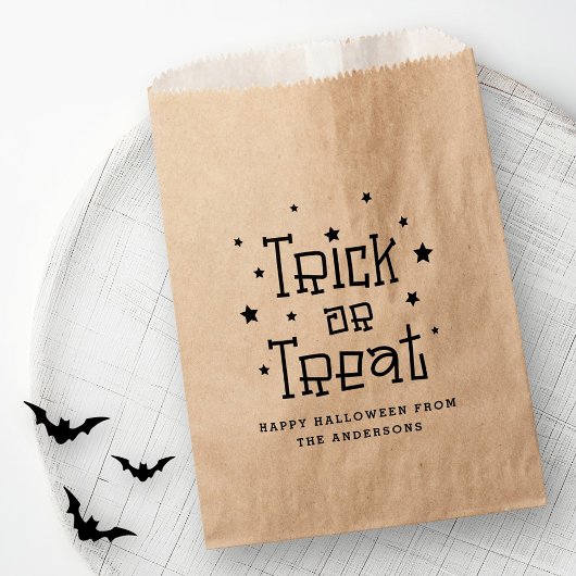 Sachets En Papier Joyeux Halloween Kraft