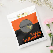 SACHETS EN PAPIER JOYEUX HALLOWEEN LOGO D'AFFAIRES DE COULEUR NOIRE (Scellé)
