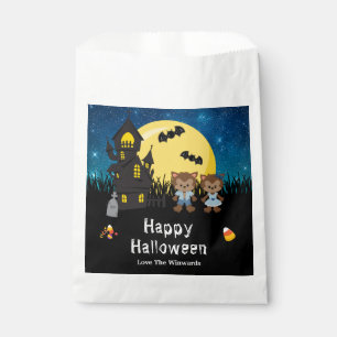 Sachets En Papier Joyeux Halloween Party Werewolf Blue