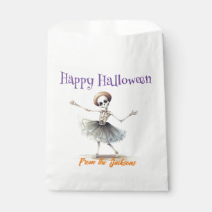 Sachets En Papier Joyeux Halloween   SKELETTE AMUSANTE AVEC TUTU
