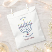 Sachets En Papier Joyeux Hanoukka Menorah Party Custom (Coupé)