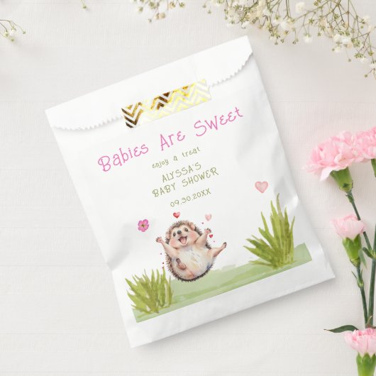 Sachets En Papier Joyeux Hérisson Jardin Jeu Baby shower doux (Scellé)