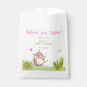 Sachets En Papier Joyeux Hérisson Jardin Jeu Baby shower doux (Devant)