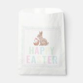 Sachets En Papier Joyeux Lapin de Pâques (Devant)