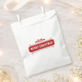 Sachets En Papier Joyeux Noël (Coupé)