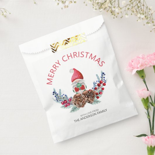 Sachets En Papier Joyeux Noël aquarelle Gnome (Scellé)