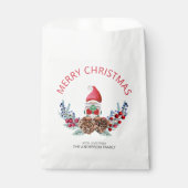 Sachets En Papier Joyeux Noël aquarelle Gnome (Devant)