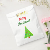 Sachets En Papier "Joyeux Noël !" + Arbre de Noël décoré (Scellé)