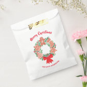 Sachets En Papier Joyeux Noël Cookie Wreath Votre nom (Scellé)
