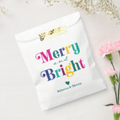 Sachets En Papier Joyeux Noël et fête de Noël brillante (Scellé)