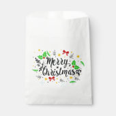 Sachets En Papier Joyeux Noël Festif (Devant)