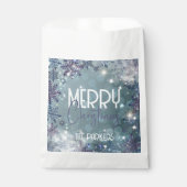 Sachets En Papier Joyeux Noël Magique Wonderland d'hiver (Devant)