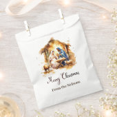 Sachets En Papier Joyeux Noël Nativité Cookie et (Coupé)