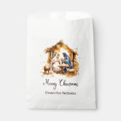 Sachets En Papier Joyeux Noël Nativité Cookie et (Devant)
